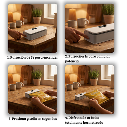 Mini Sellador de Bolsas Recargable