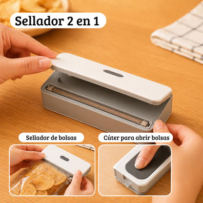 Mini Sellador de Bolsas Recargable